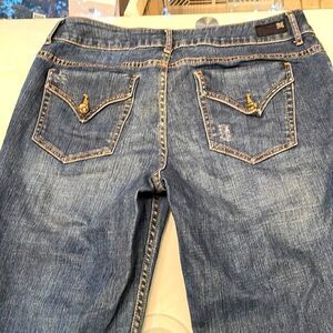 Simply Vera Vera wang jeans 8 stretchy blue straight
